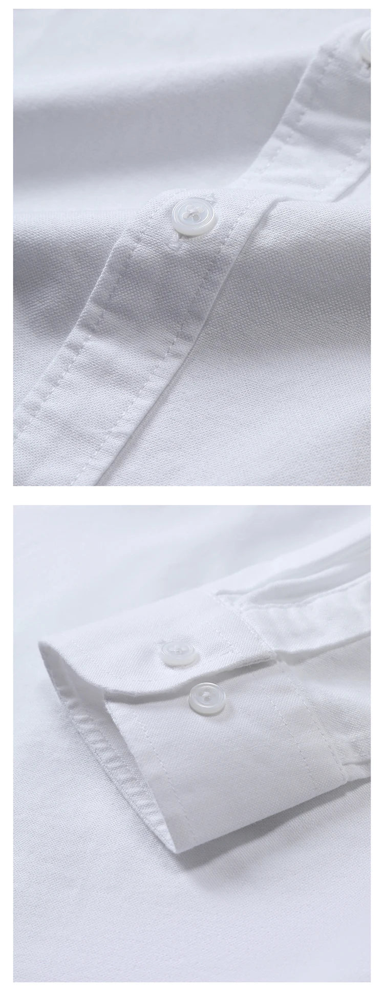 Camisa Hombre Algodón Resistente - Alta Calidad Manga Larga Color Sólido Rayas