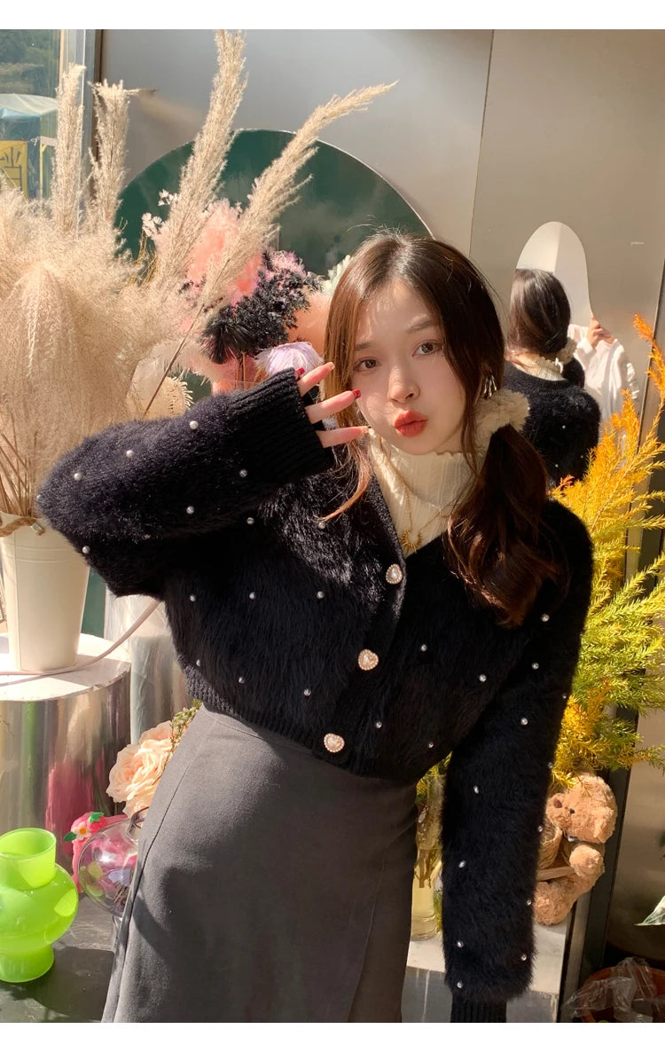 Suéter Cuello Alto Mujer Fruncido 2025 - Jersey Invierno Cálido Slim Otoño