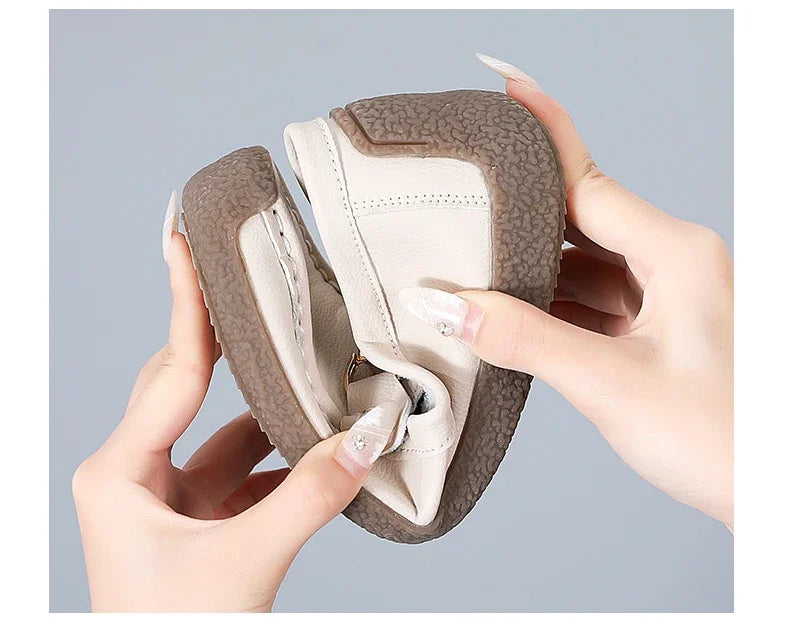 Zapatos Piel Mujer Moccasins - Loafers Designer Slip-On Planos Talla Grande