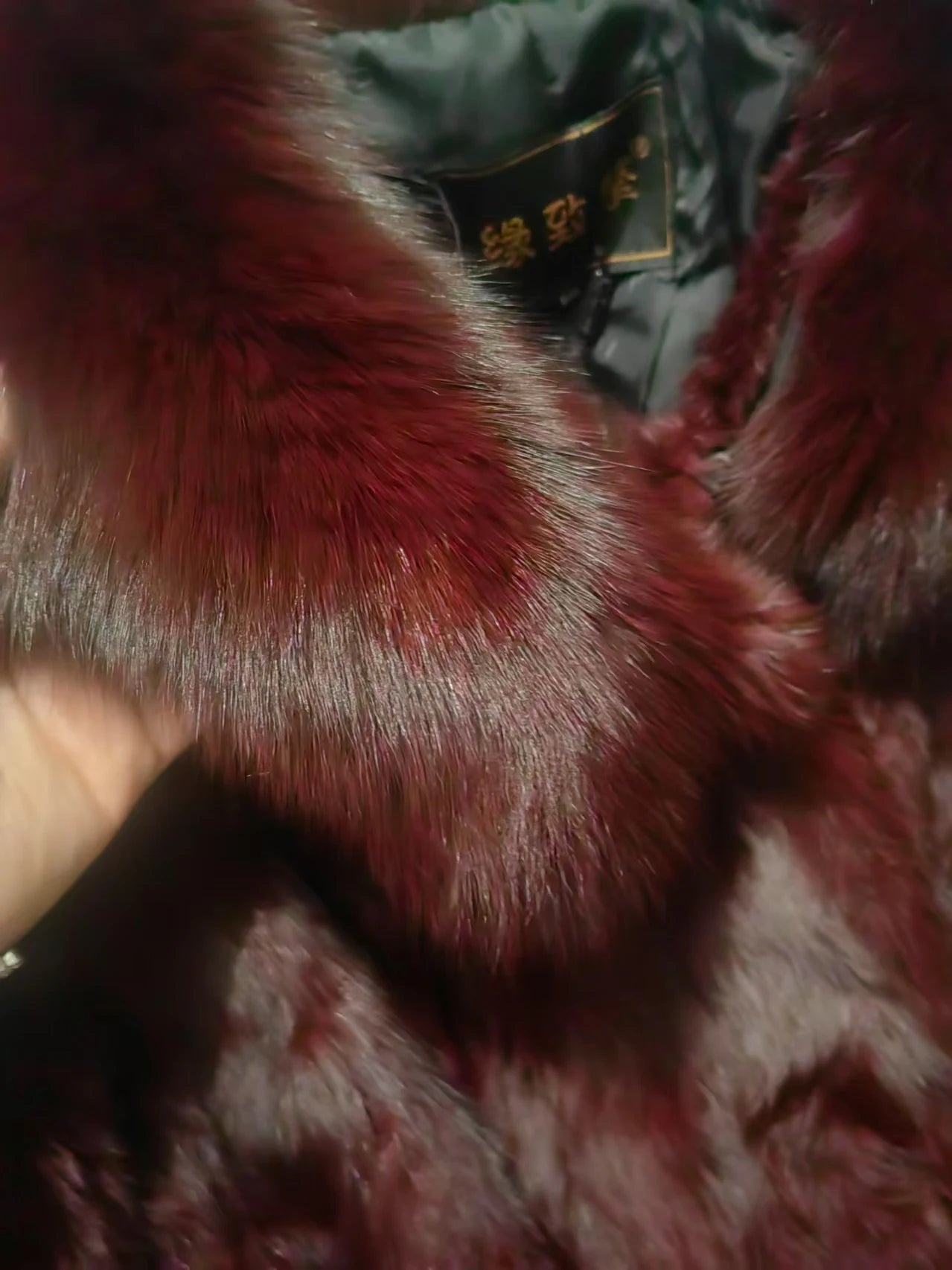 Abrigo Piel Conejo Rex Mujer - Abrigo Largo Cuello Zorro Fashion Invierno