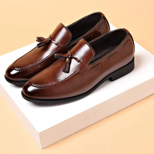 Zapatos Hombre Vestir Cuero PU - Elegantes Business Formal Casual Slip On Boda Tallas Grandes
