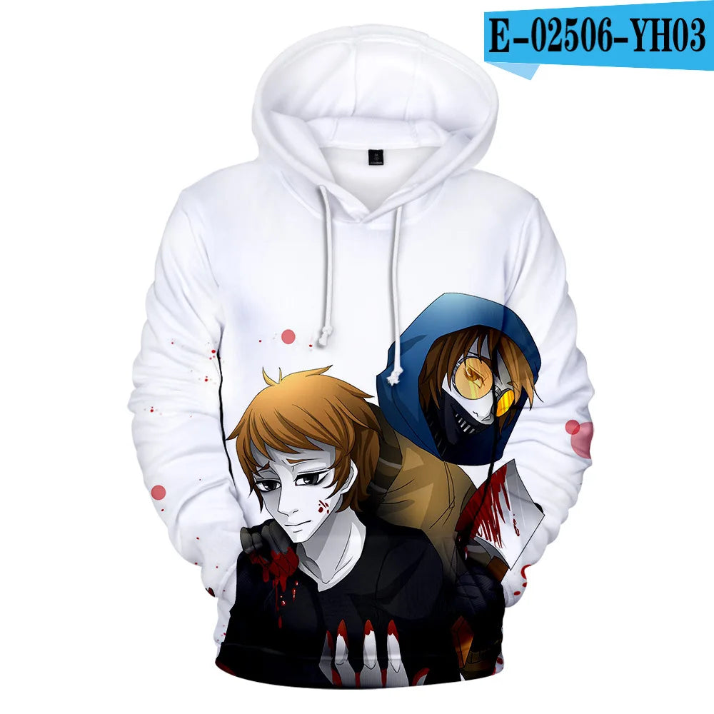 Sudadera Hombre Streetwear Creepypasta - Hoodie Ticci Toby Cosplay Otoño