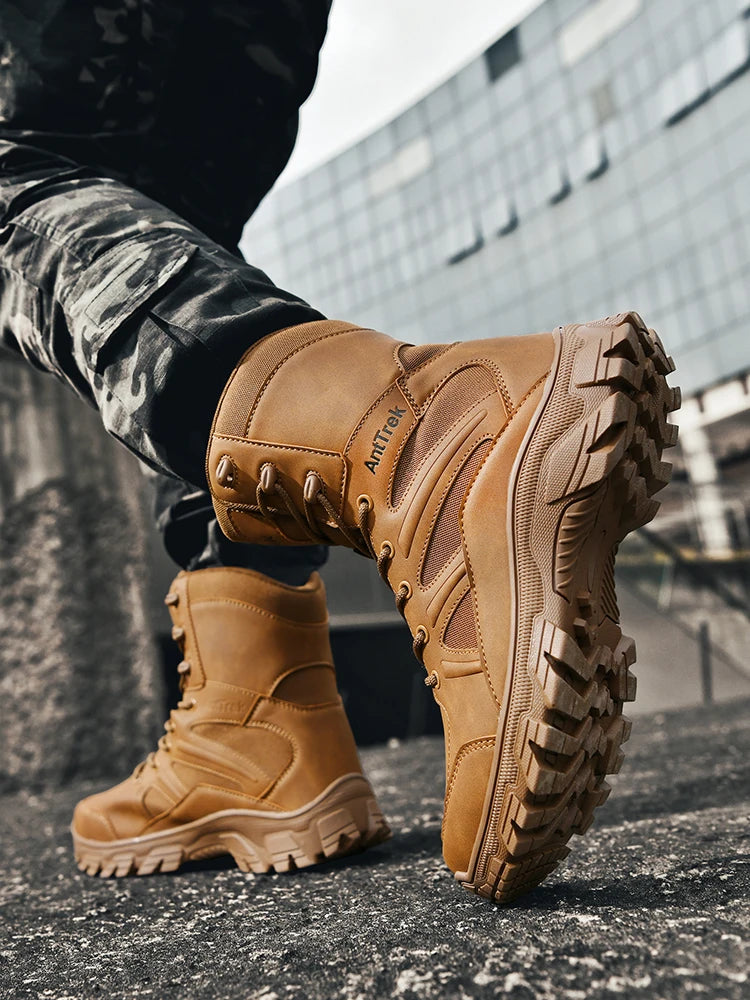 Botas Hiking Hombre High-Top Outdoor - Senderismo Cálidas Cómodas Casual Invierno