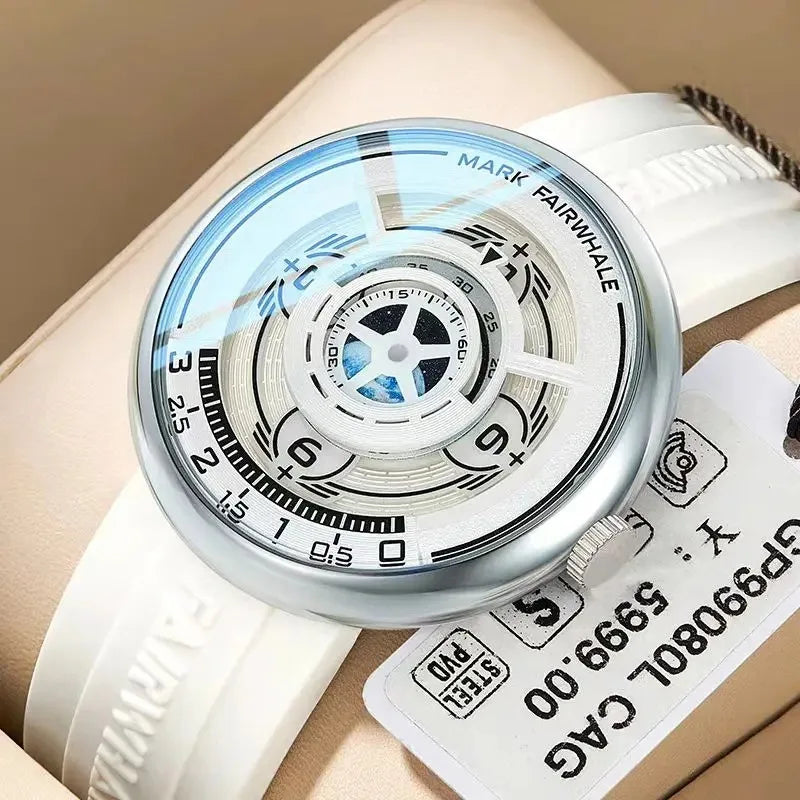 Reloj Mark Fairwhale 5990 Hombre 2025 - Cuarzo Silicona Deportivo con Luz Nocturna