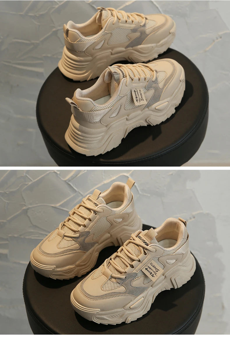 Sneakers Chunky Plataforma Mujer Otoño - Zapatillas Suela Gruesa Transpirables