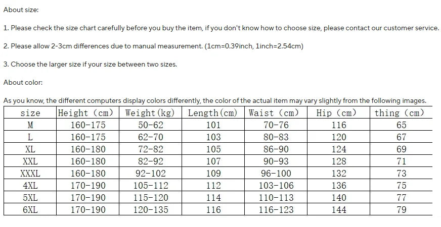 Pantalón Cargo Hombre Algodón - Pantalón Trabajo Verano 6XL