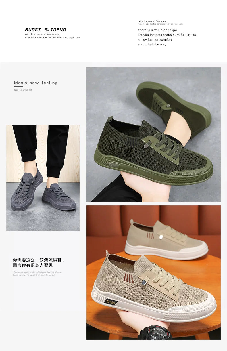 Zapatillas Hombre Slip On - Mocasines Conducción Cómodas Antideslizantes