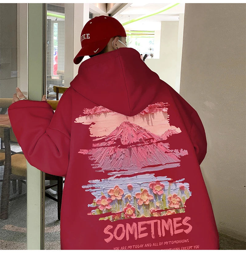 Sudadera Hombre Oversized Blanca 5XL - Hoodie Plain Casual