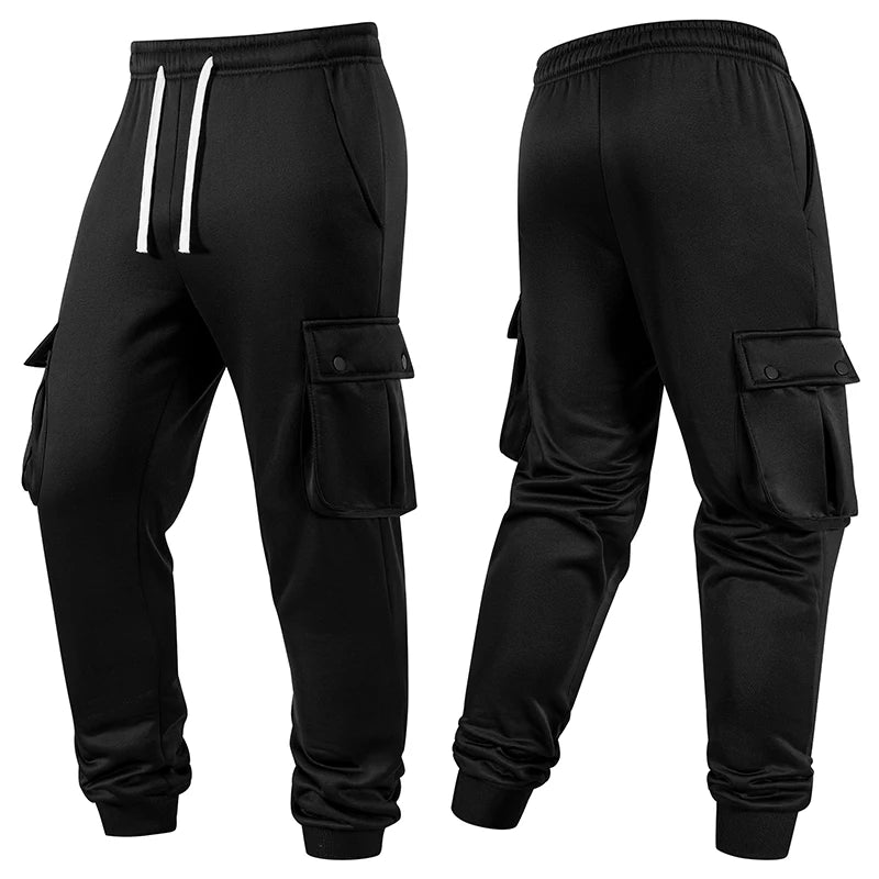 Pantalones Jogging Hombre Térmicos Cargo - Bolsillos Otoño Invierno Cálidos