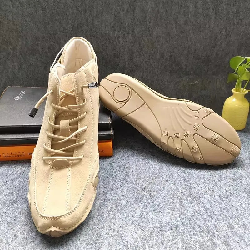 Botas Hombre Casual Verano - Motorcycle Retro Street Suela Suave Walking Versátiles