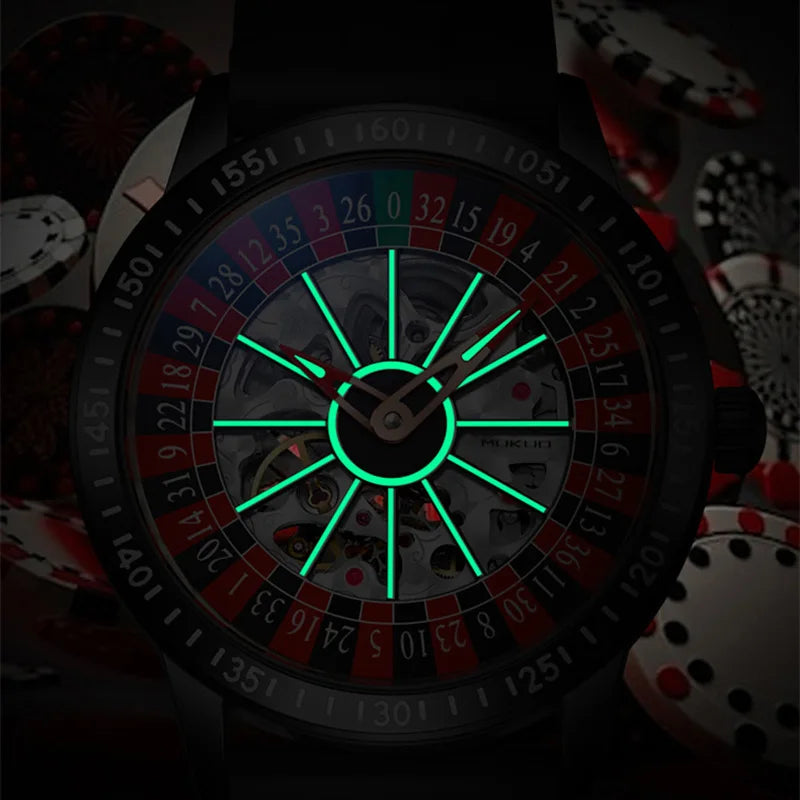 Reloj Hombre Mecánico Automático Luxury - Reloj Pulsera Impermeable Luminoso
