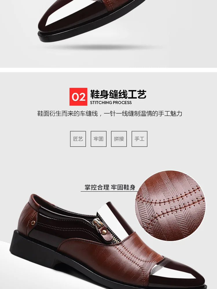 Zapatos Vestir Hombre Business Negros - Clásicos Elegantes Formales Boda Slip-On Oficina Oxford