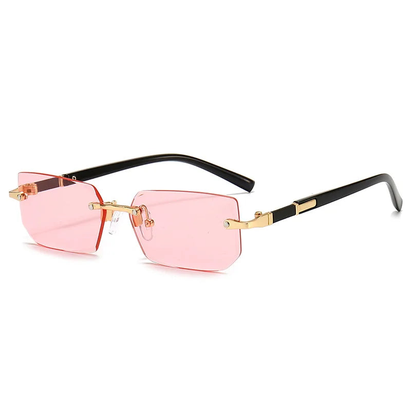Gafas de Sol Cuadradas Sin Montura Mujer - Fashion Jelly Coloridas Outdoor Viaje Personalizadas