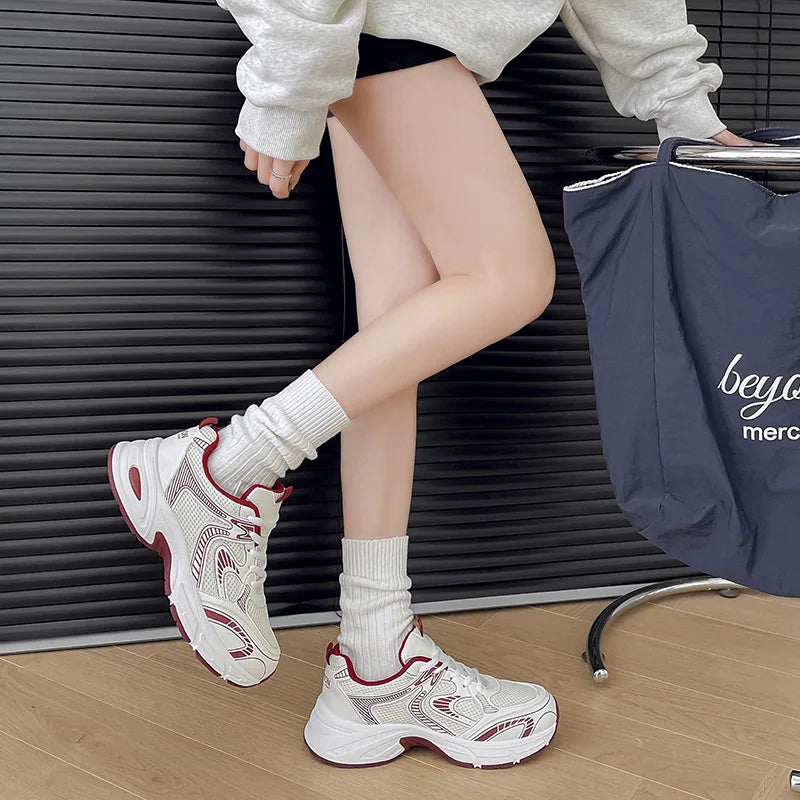 Sneakers Dad Shoes Mujer Verano 2025 - Zapatillas Mesh Transpirables Casual All-Match