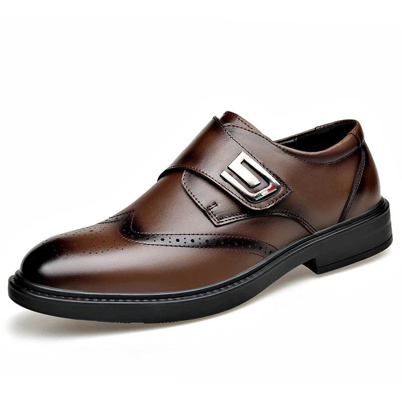 Zapatos Hombre Marca Italiana High-End - Vestir Banquete Cuero Casual Oficina Entrevistas Business