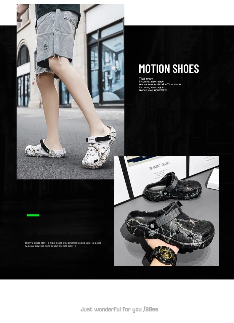 Sandalias Hombre Verano 2024 - Chanclas Casa Jardín Ligeras Antideslizantes