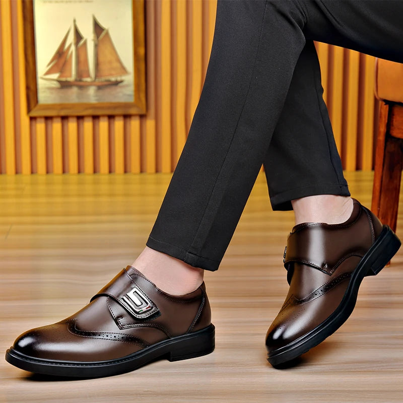 Zapatos Hombre Marca Italiana High-End - Vestir Banquete Cuero Casual Oficina Entrevistas Business