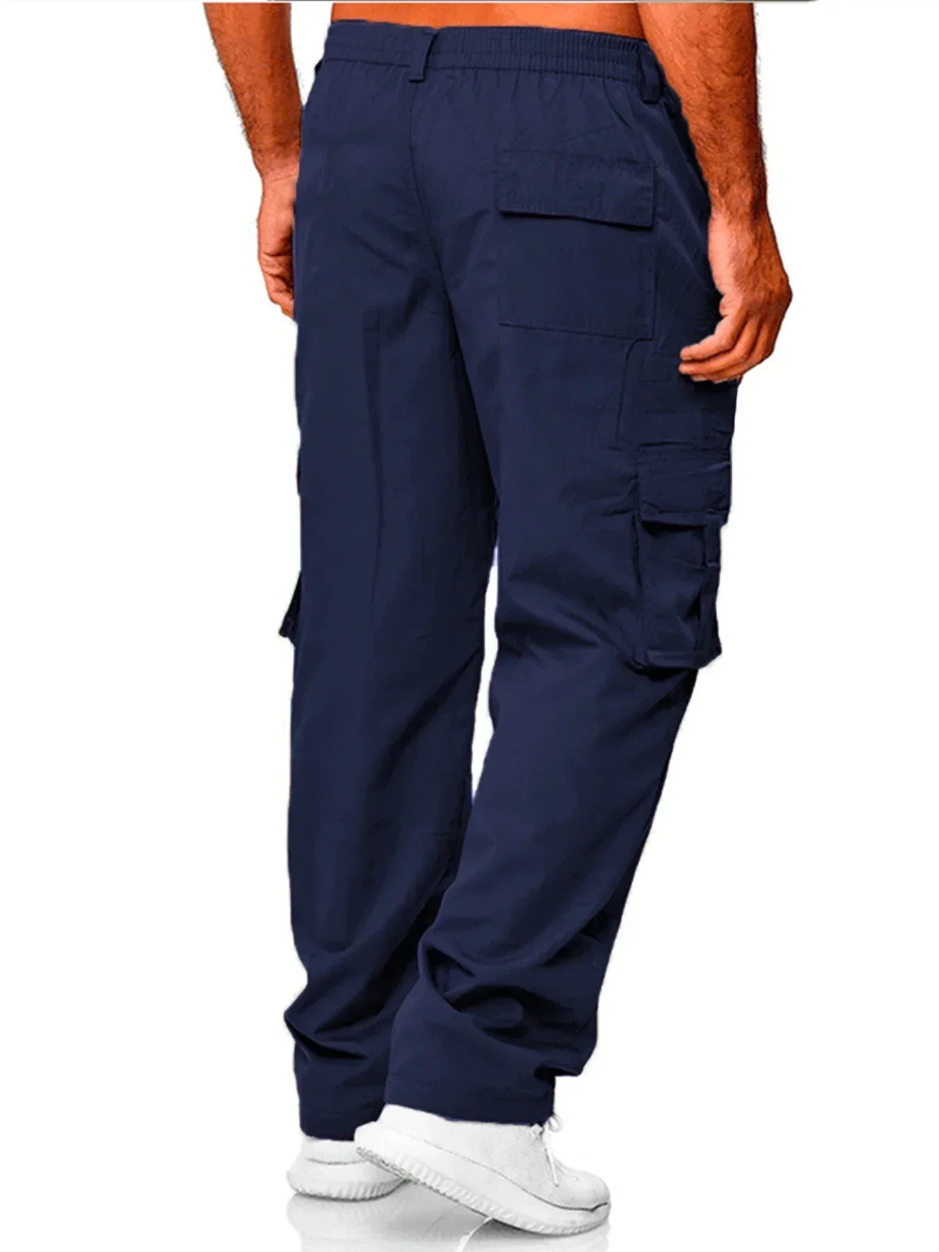 Pantalón Cargo Hombre Multibolsillos - Pantalón Casual Holgado Primavera