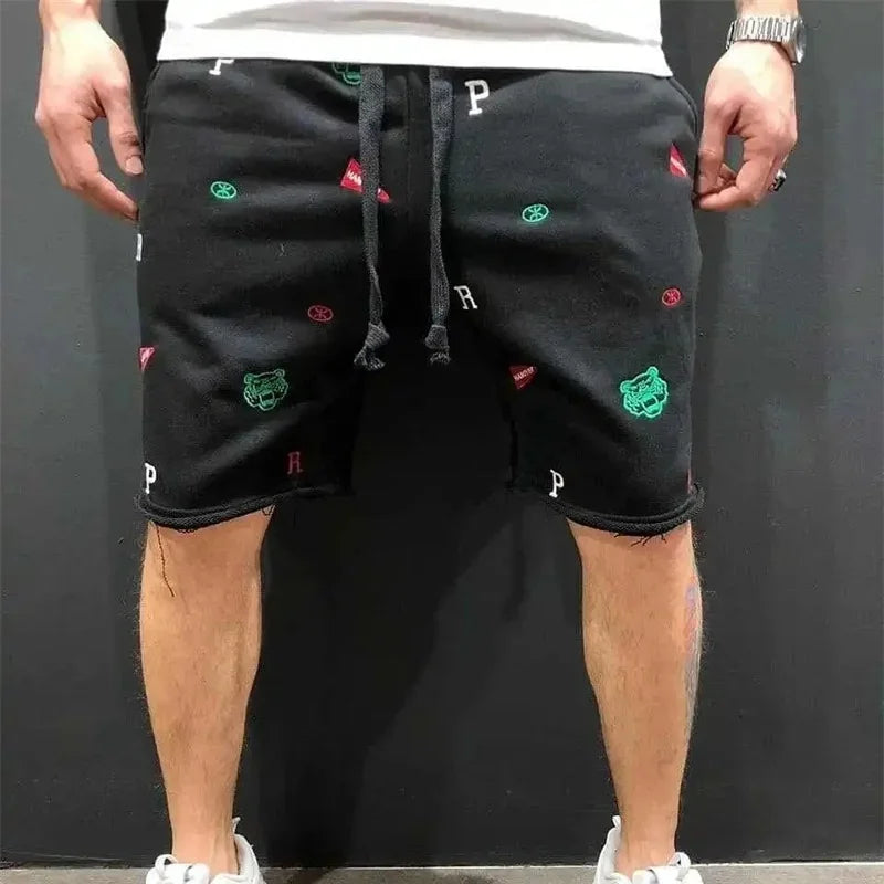 Shorts Cargo Hombre Casuales - Bermudas Bordadas Ajuste Relajado Algodón