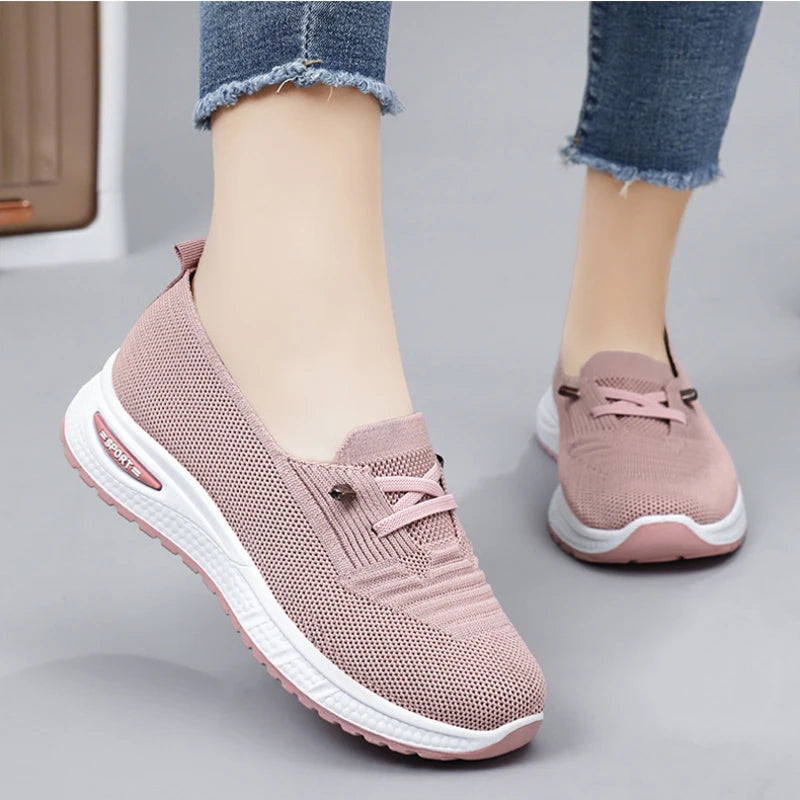 Sneakers Chunky Mesh Mujer 2025 - Zapatillas Transpirables Suela Gruesa