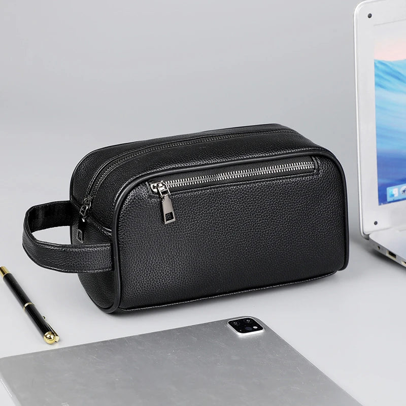 Carteira Unisex Retro Cuero PU - Business Bolso Cosméticos Tarjetas Móvil Muñeca