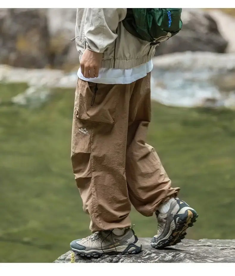 Pantalón Cargo Hombre Verano - Pantalón Paracaidista Outdoor Hiking