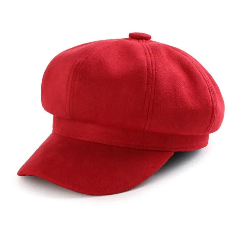 Gorra Mujer Boina Baker Cap - Sombrero Casual Ajustable Newsboy