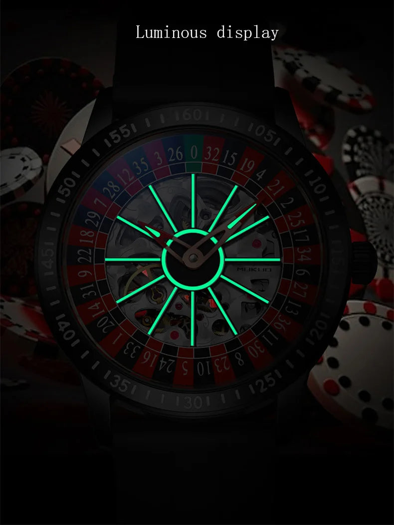 Reloj Hombre Mecánico Automático Luxury - Reloj Pulsera Impermeable Luminoso