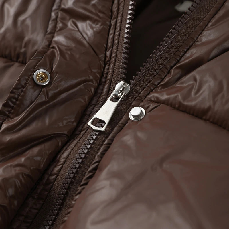 Chaqueta Mujer Cremallera Capucha - Chaqueta Acolchada Bolsillos Oversize 2025