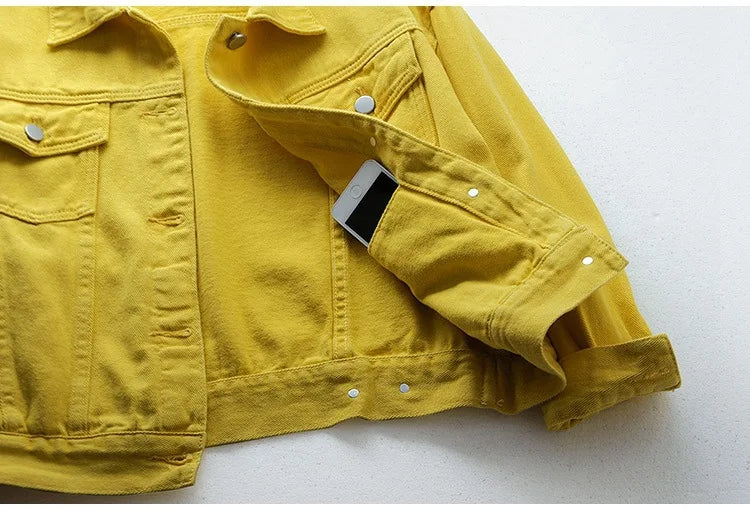 Chaqueta Denim Mujer Boyfriend - Jacket Jeans Oversize Colores 2023