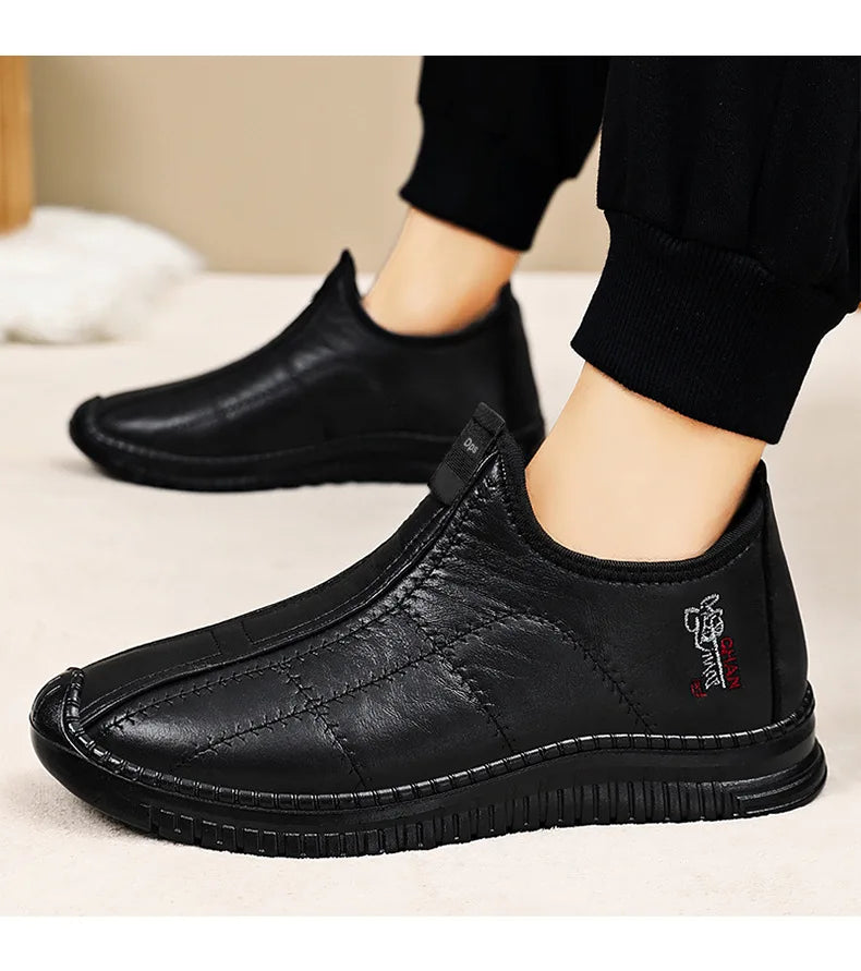 Botas Algodón Hombre Invierno 2025 - Cálidas Acolchadas Outdoor Antideslizantes Casual