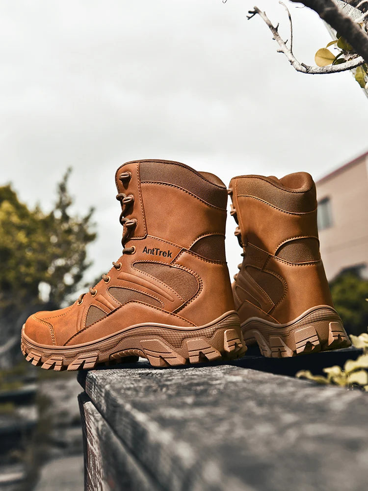 Botas Hiking Hombre High-Top Outdoor - Senderismo Cálidas Cómodas Casual Invierno