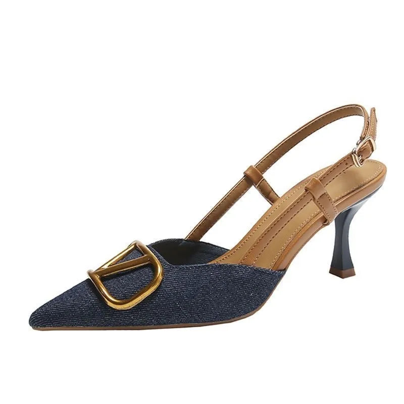 Sandalias Tacón Alto Mujer Fashion - Zapatos Verano Casual Elegantes Tendencia