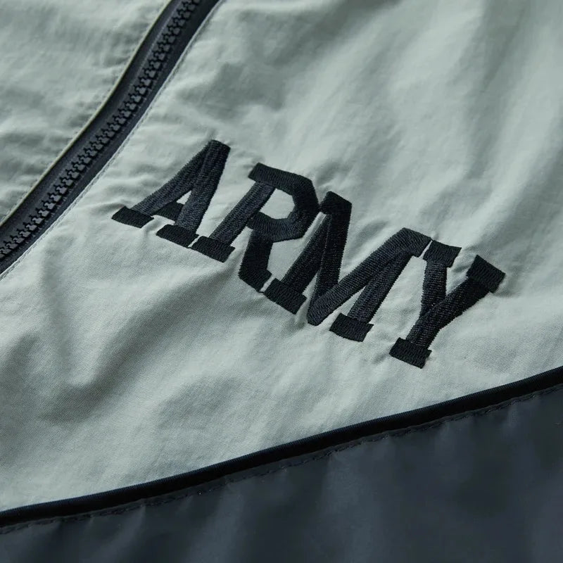 Chaqueta Bomber Vintage Hombre - Jacket Reflectante Capucha Verde