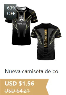 Camiseta Deportiva Hombre 3D - Running Casual Estampado Gráfico