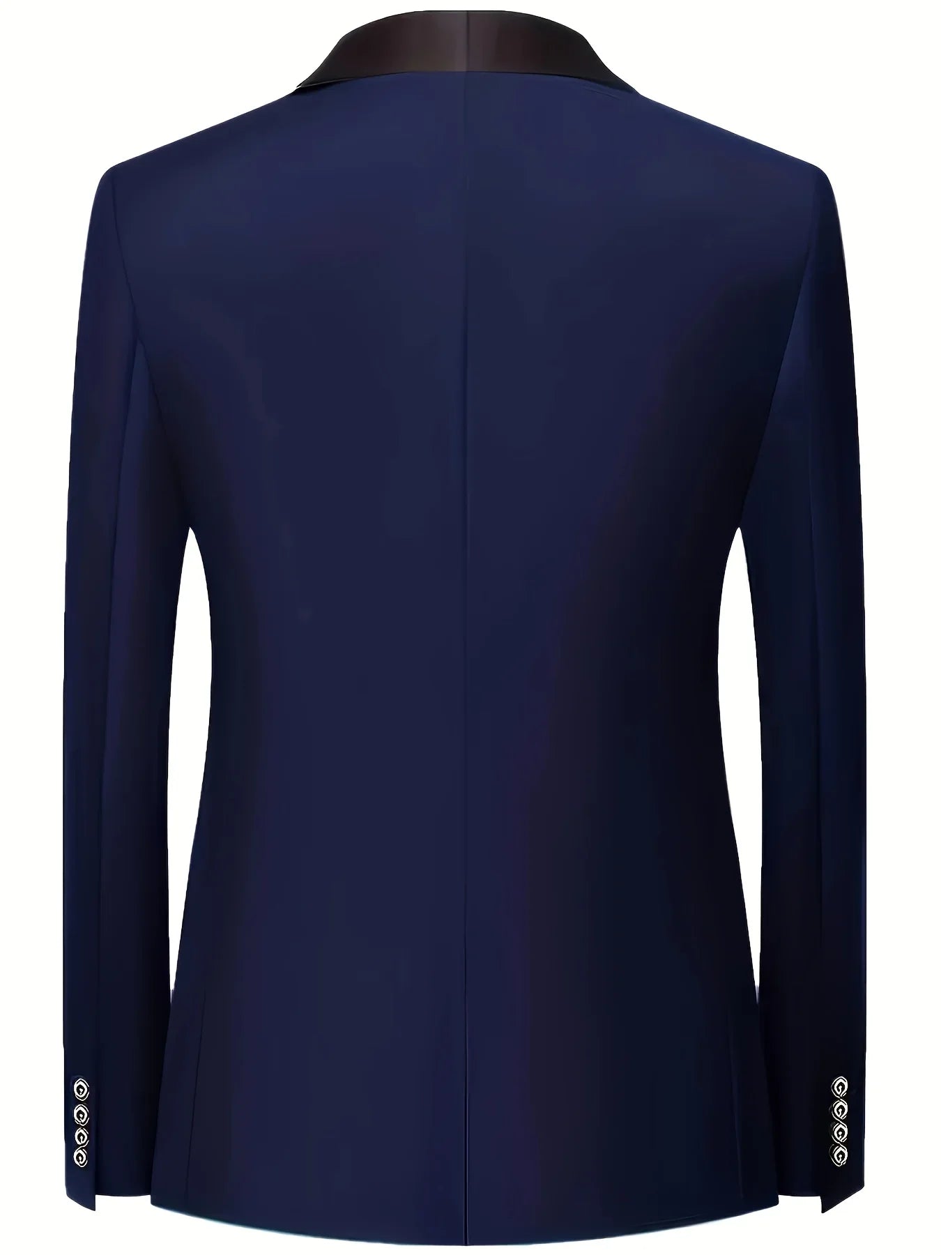 Traje Formal Hombre Boda Slim Fit - Set Business Casual Esmoquin Manga Larga Solapa Novio