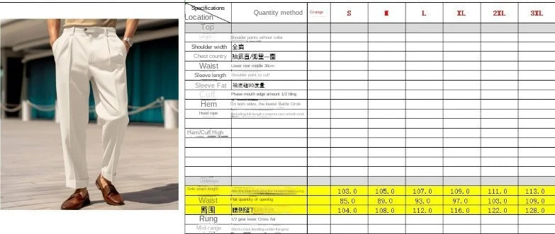 Pantalones Hombre Formales Rectos - Cintura Media Botones Cómodos Outdoor Casual