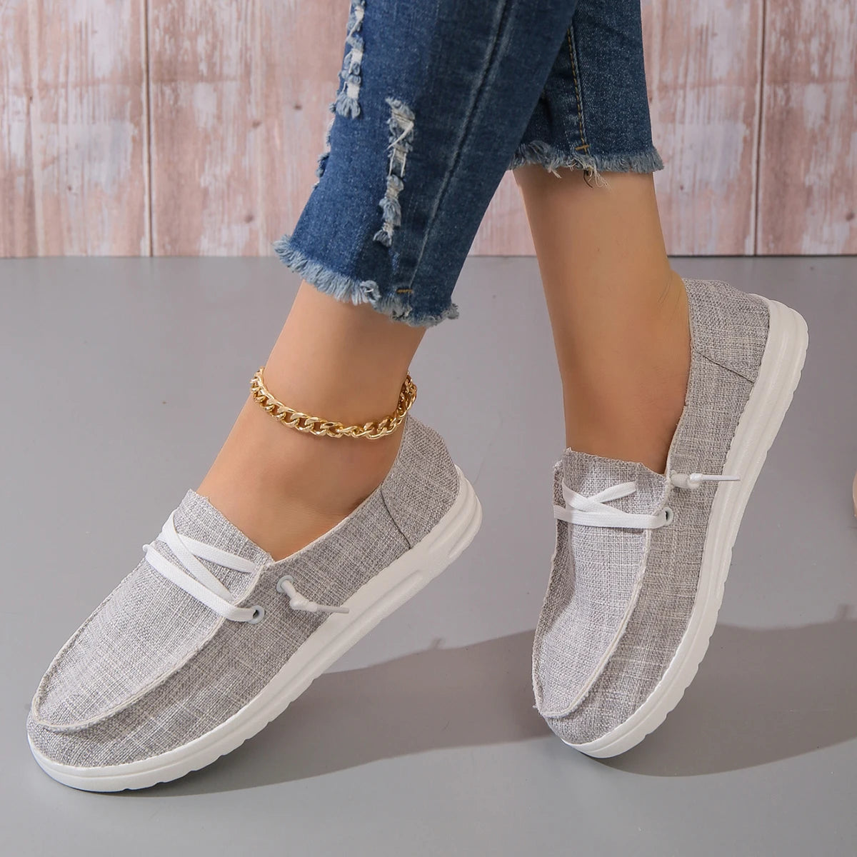 Zapatos Deportivos Mujer Denim - Zapatillas Ligeras Antideslizantes Outdoor