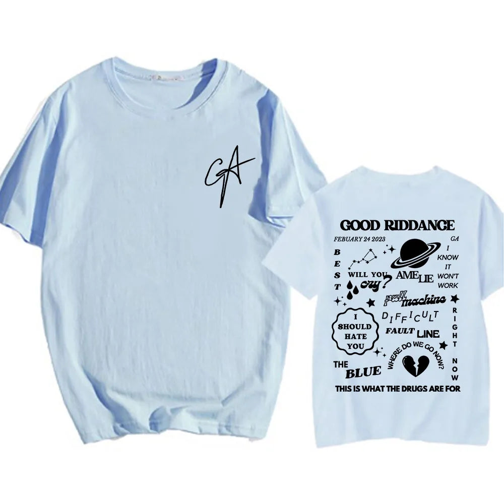 Camiseta Gracie Abrams Good Riddance - Unisex Hip Hop Verano