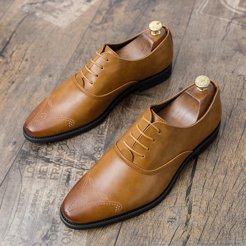 Zapatos Boda Hombre Loafers Borlas - Cuero Slip-On Vestir Business Estilo Británico Formal