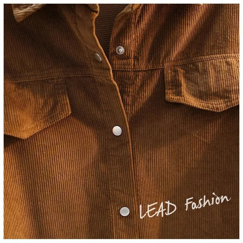 Camisa Pana Mujer Verde Aguacate - Blusa Doble Bolsillo Otoño Invierno