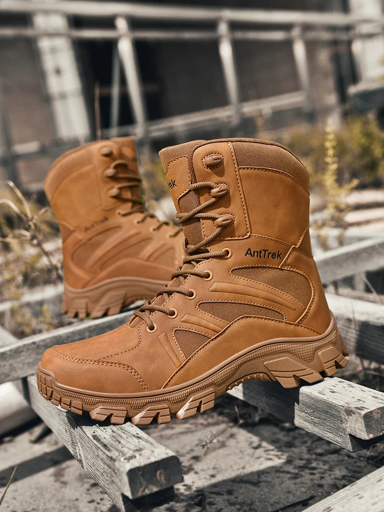 Botas Hiking Hombre High-Top Outdoor - Senderismo Cálidas Cómodas Casual Invierno