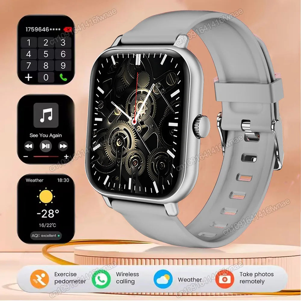 Smartwatch 2.01'' HD para Android iOS - Llamadas Bluetooth Deportivo Música