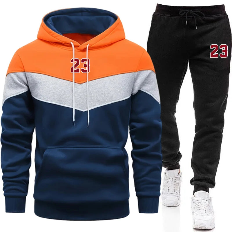 Chándal Hombre Completo Otoño Invierno - Conjunto Sudadera Hoodie Pantalones Jogging