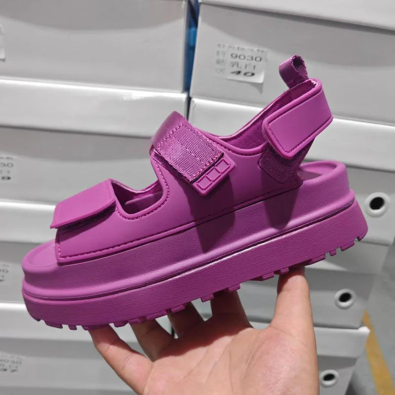 Sandalias Casual Mujer 2025 - Zapatos Plataforma Playa Outdoor Alta Calidad