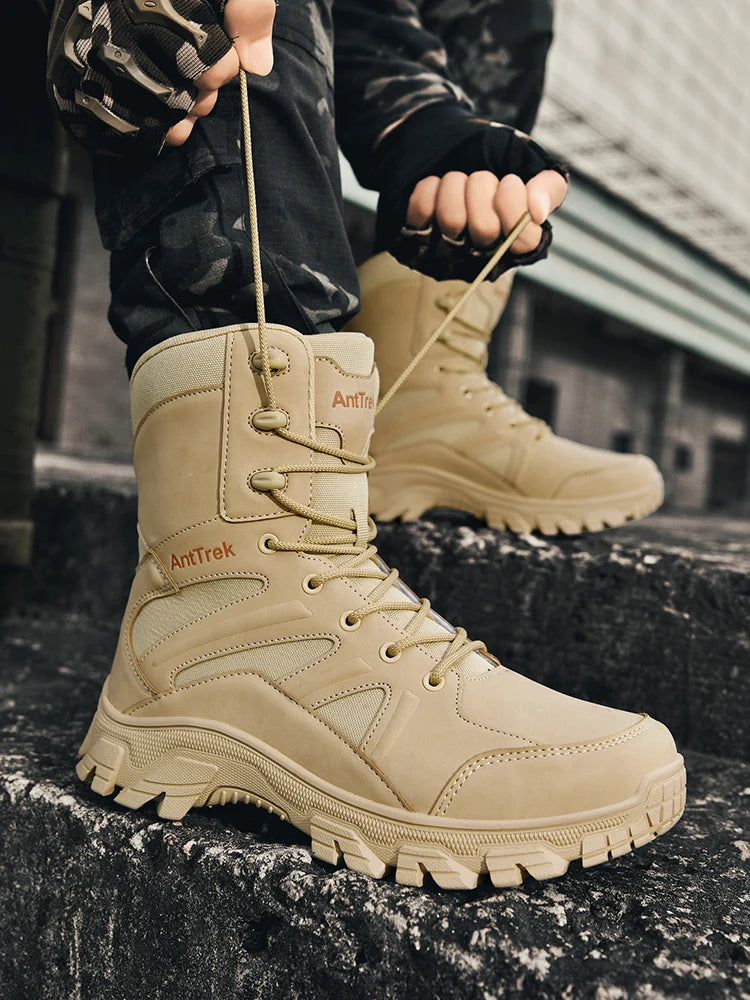 Botas Hiking Hombre High-Top Outdoor - Senderismo Cálidas Cómodas Casual Invierno