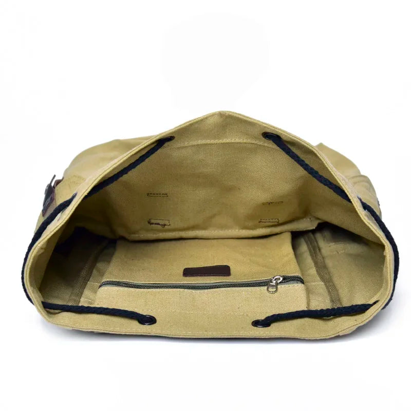 Mochila Canvas Hombre 2024 Gran Capacidad - Casual Viaje Estudiante Escolar Alta Calidad