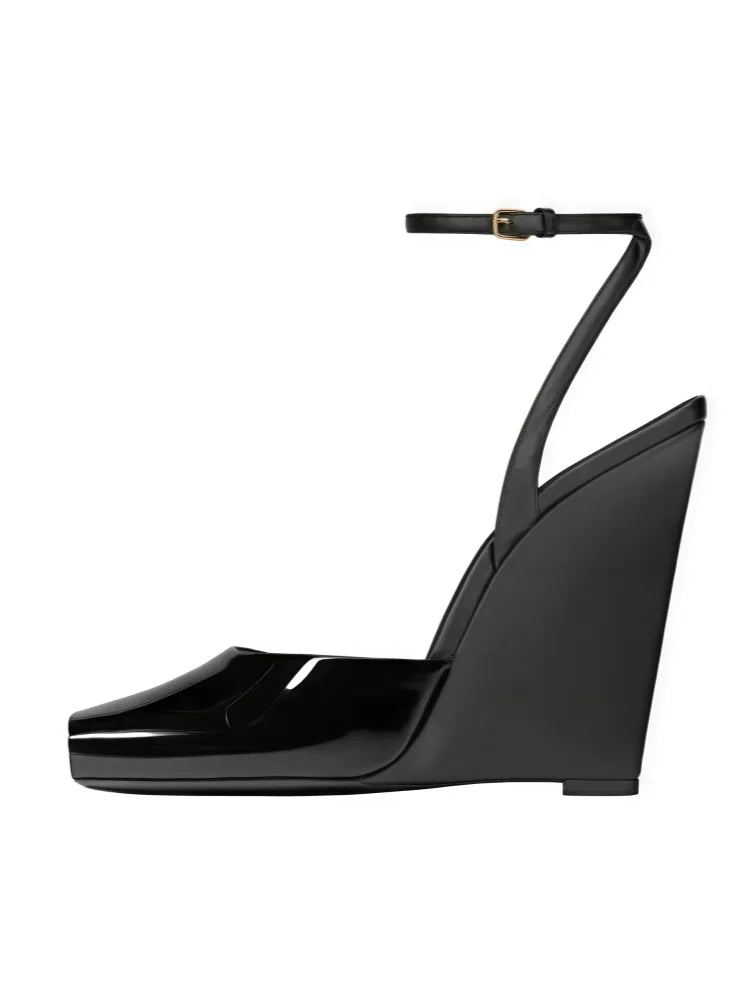 Sandalias Plataforma Mujer Satén 2025 - Zapatos Tacón Chunky Tiras Primavera