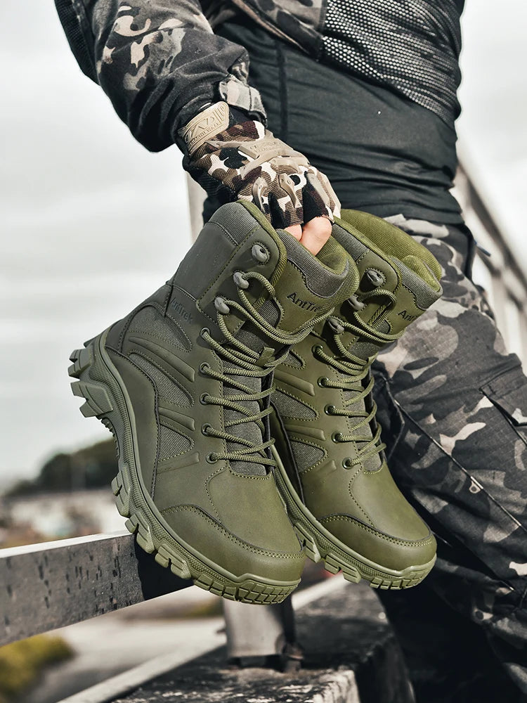 Botas Hiking Hombre High-Top Outdoor - Senderismo Cálidas Cómodas Casual Invierno