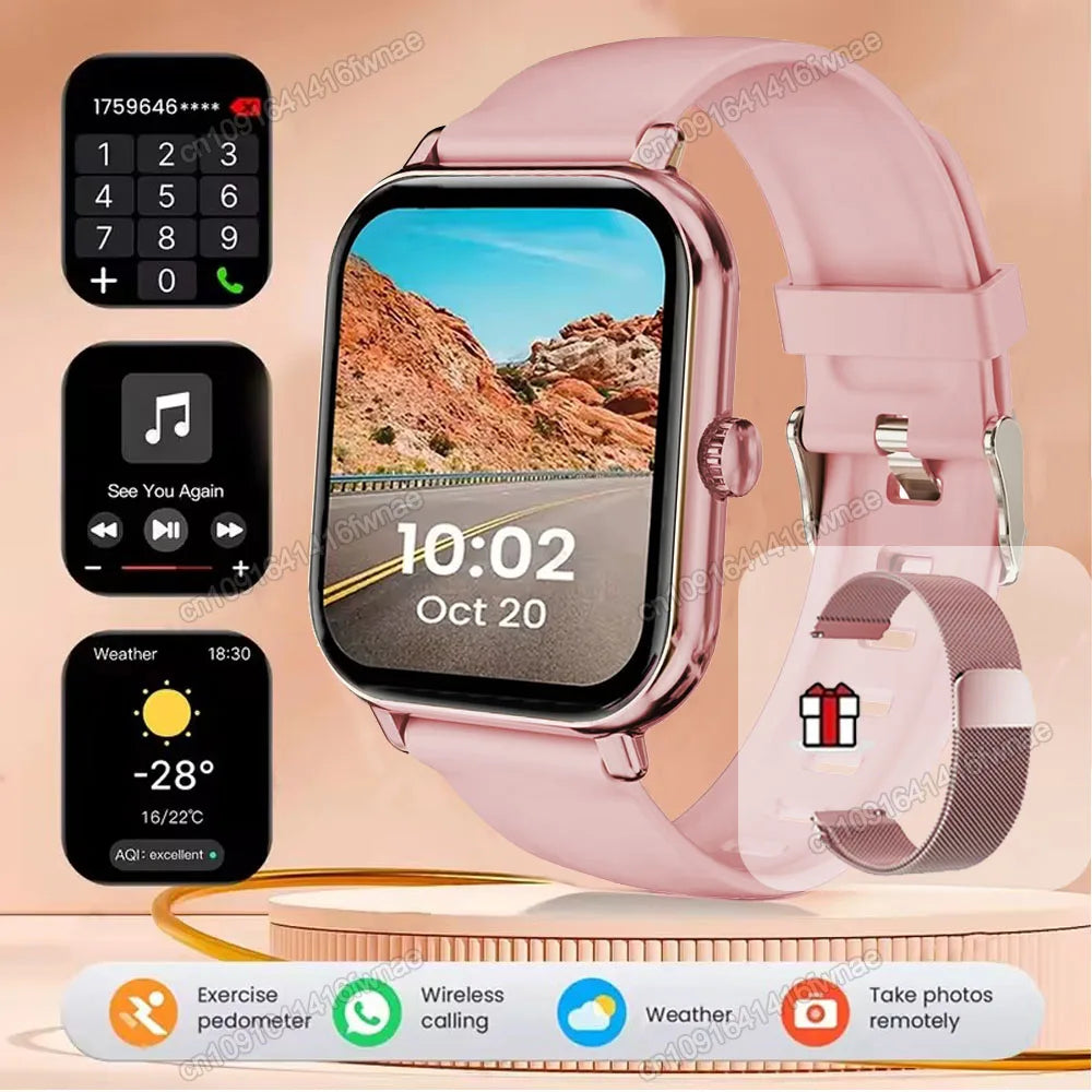 Smartwatch 2.01'' HD para Android iOS - Llamadas Bluetooth Deportivo Música